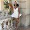 European and American style spring and summer new street fashion hot girl casual top sexy suspender vest short skirt set