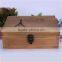 Zakka multifunctional lock storage box , coffee old wooden box