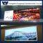 External LED slogans promotional board, single side aluminum outdoor sign frames