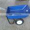 double wheels garden cart, plastic tray