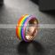 titanium ring,steel ring gold plated,rainbow color metal ring                        
                                                                                Supplier's Choice