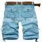 Mens Pants Cotton cargo Trousers Multi-Pocket Shorts