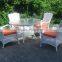 White Garden Chairs Ourdoor Rattan Furniture Wholesale