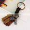 2015 New Leather KeyChain High Quality Fashion Blade Pendant Key Chain rings Vintage keyring Accessories