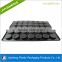 black ESD plastic blister packaging divided tray for electronic component