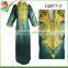 2016 green fashion women long spandex boubou bazin dress for women evening party