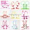 2016 hair accessories ecofriendly lovely animal shape multi-colors glitter har clip hairbands for girls