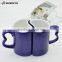 11oz Blue Magic Color Change Sublimation Blank Couple Mug