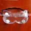 2016 medical safety goggles 4 indirect vents PVC clear lens safety goggles CE en 166 standard safety goggles with price