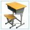 presswood wooden single adjustable desks and chairs for classroom