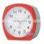 plastic oval shape table alarm clock bedside clock, candy color clock