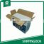 LITHO PRINTED CORRUGATED SHIIPPING BOXES FOR MOVING WITH PLASTIC HANDLE