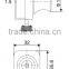 Glass cabinet furniture door lock, drawer lock with zinc