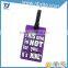 wholease custom bulk plastic soft pvc rubber id card holder loop strap shape travel hotel hang luggage tag