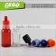 2016 new 30ml eliquid childproof temper cap glass dropper bottle with packing box