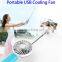 Amazon New Arrival 2 in 1 Portable USB Cooling Fan Wired Selfie Stick with Fan, Extendable Handheld Selfie Stick