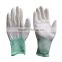 Finger or Palm PU Coated Nylon Gloves