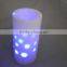 color changing plastic led candle full of stars lights projection