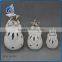 antique christmas crafts ceramic standing santa claus figurines with tree