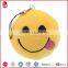 Super soft plush material high quality fashion emoji keychain
