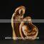 Olive Wood Composition Carved Holy Family Small Size