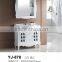 Classic white color solid wood material cheap price Italian bathroom vanity
