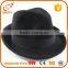 Custom Vintage Mens Fedora Felt Hats Black Wool Fedora Men Hat With Bow Supplier's Choice