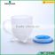 250ml frosted drinking glass cups with handle