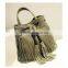 Leather tassels for handbag pu fancy bags ladies fringe tote mini bag 2015