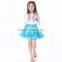 2016 baby pettiskirt with chiffon ballet fluffy tutu skirt for girls turquoise and red pettiskirt