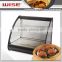 Top Performance Electric Black Mirror Steel Hot Food Warmer Display Showcase as Commercial Kitchen Equipment