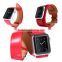 New 1:1 Original Quality Cuff Bracelet Strap Leather Watchband for Apple Watch Band 42mm 38mm With Metal Adapters