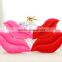 creative lovely ot-selling style sexy big size 50 and 60 cm rose red lip plush back pillow cushion