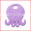 Baby's teething toothbrush with suction stand