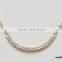 Long curved bar necklace delicate gold tube necklace dainty layered gold filled jewelry