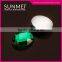 Ellipse Shape Flatback Green Color Plastic Acrylic Gems For Bags Ornament