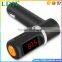 Dual USB Auto Car Charger Wireless Bluetooth Hands Free Calling MP3 Player FM Transmitter Universal Phone Charger carregador