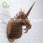 Wooden Unicorn Trophy Animal Head 3D Wooden Wall Panels Decoration Art