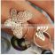 Korean fashion big Rose Micro butterfly Ring convex Clover