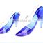 Exquisite Blue Women High Heel Shoes Crystal for wedding centerpiece decorationR-3018
