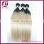 7A Unprocessed virgin malaysian two tone human hair weave bundles no shed no tangle for white women