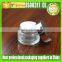 200g Clear Glass Jar With Matte Silver Lid
