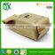 Custom design DIY ziplock flat botoom kraft paper coffee bags with tin tie