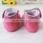 italian soft sole baby leather flat shoes with bowknot and hook and loop