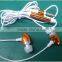 Bullet shape earphone with mic speaker and volume control
