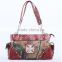West Concealed Carry Rhinestone Cross Tooled Camo Leather Women Cheap handbags