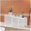 Home Furniture Space-Saving Black High Gloss Coffee Table Corner Table Set