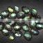 Best Quality Labradorite Irregular shape Green Flashy Rose cut gemstone