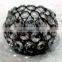 Iron & Glass Crystal Bowl Votive Tealight T-Light Candle Holder