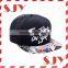 Flat top custom 3d embroidery flat bill snapback hats